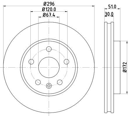 HELLA PAGID stabdžių diskas 8DD 355 116-031